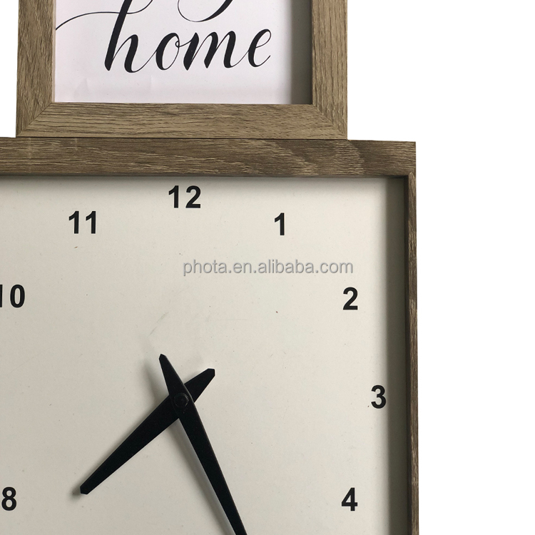 Phota 2021 Newest Home Decor Wall Decor Wall Clock With Combination Photo Frames