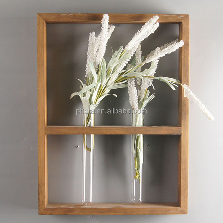 Home Accessories Wall Plant glass Vase holder Natural