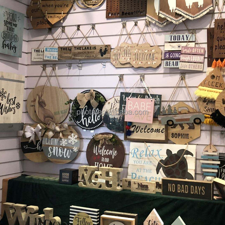 Welcome Sign Welcome Front Door Round Wood Sign Hanging Welcome Sign for Farmhouse