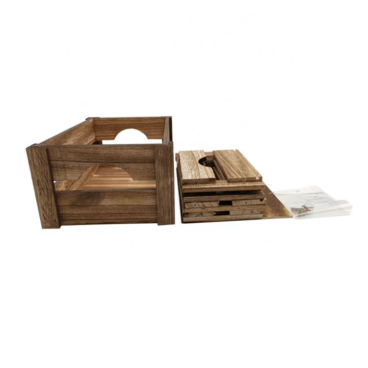 Crates Box Original Factory Custom Fruit Vegetable Stackable Wooden Wood Home Decoration Painted Antique Imitation Europe 300pcs