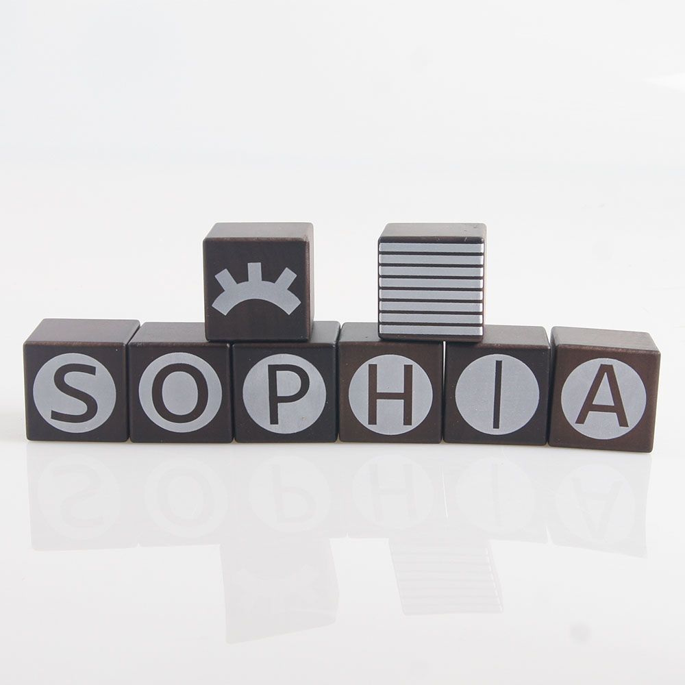 Sophia Wooden Cubes Small Wooden Square Blocks for Crafts