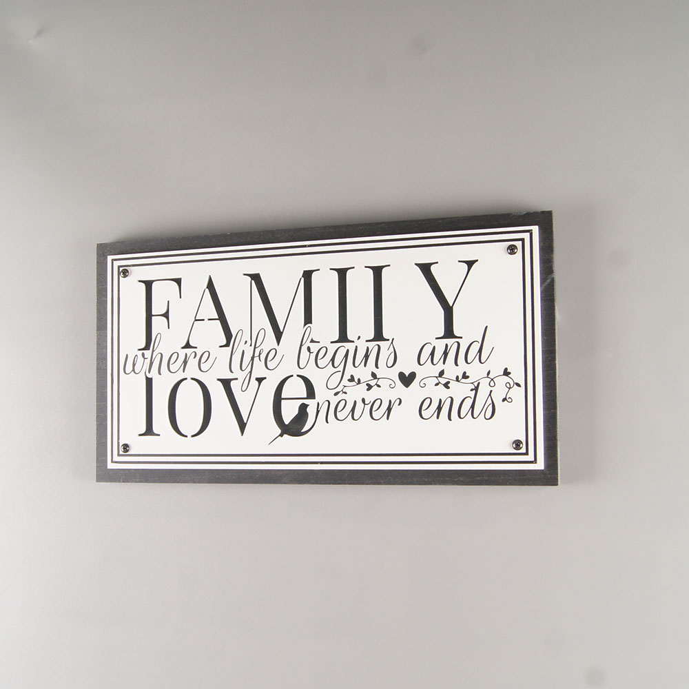 Family Love Sign - Rustic Farmhouse Decor for the Home Sign