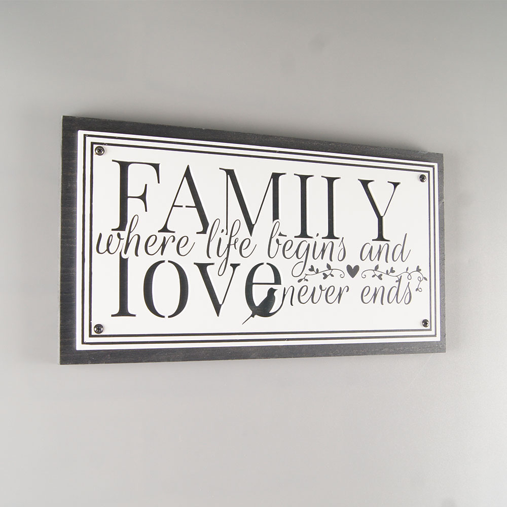 Family Love Sign - Rustic Farmhouse Decor for the Home Sign