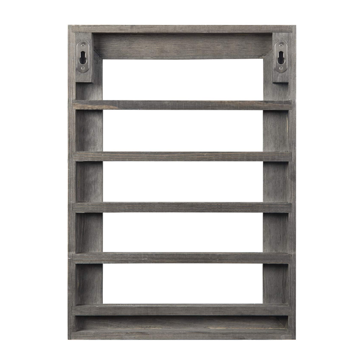 Wood Challenge Coin Display Rack New Arrival 5 Tier Wall Mounted Vintage Gray Customized Logo Accepatble 30-45days 3-7 Days