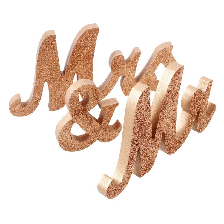 Vintage Style Mr and Mrs Sign Customized Letters Wooden Letters Wedding Sign