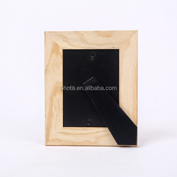 Wholesale Factory Price MDF Wood&Cross Section Vertical Fabric Decoration Linen Desktop Photo Frame
