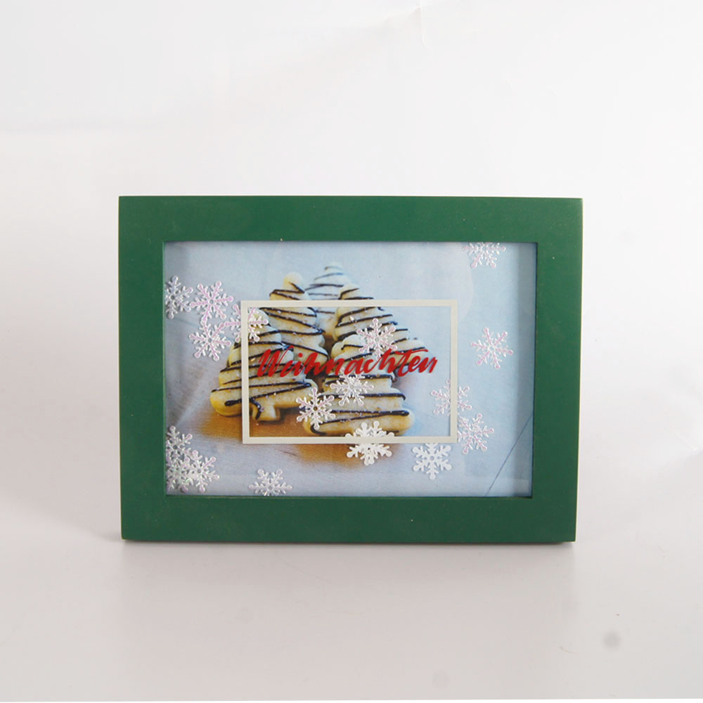 PHOTA christmas photo frame wooden photo frame Snowflake decoration