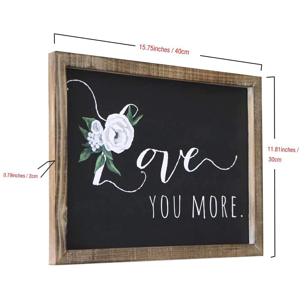 12 x 16 inches Rustic Wood Framed Modern Farmhouse HOME Wall Decor Sign