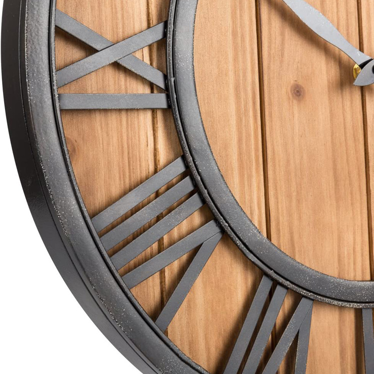 Handmade wooden 18inch 24inch antique wall clock kits with customized design