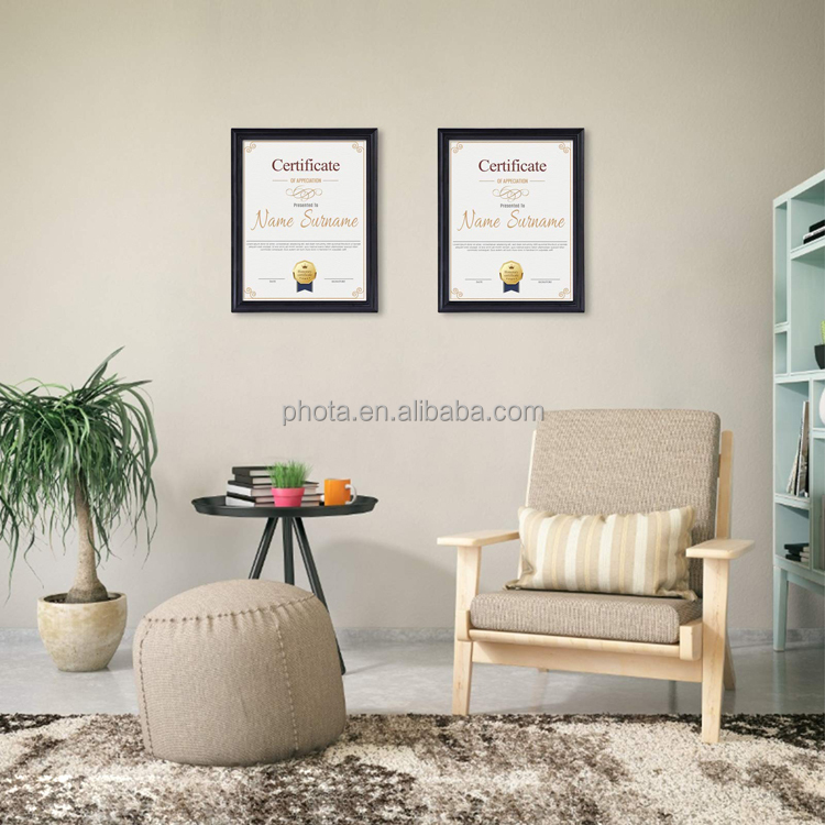 8.5x11 Black Picture Frame Certificate Document Frames Definition Glass Diploma Frames Wall Tabletop Display