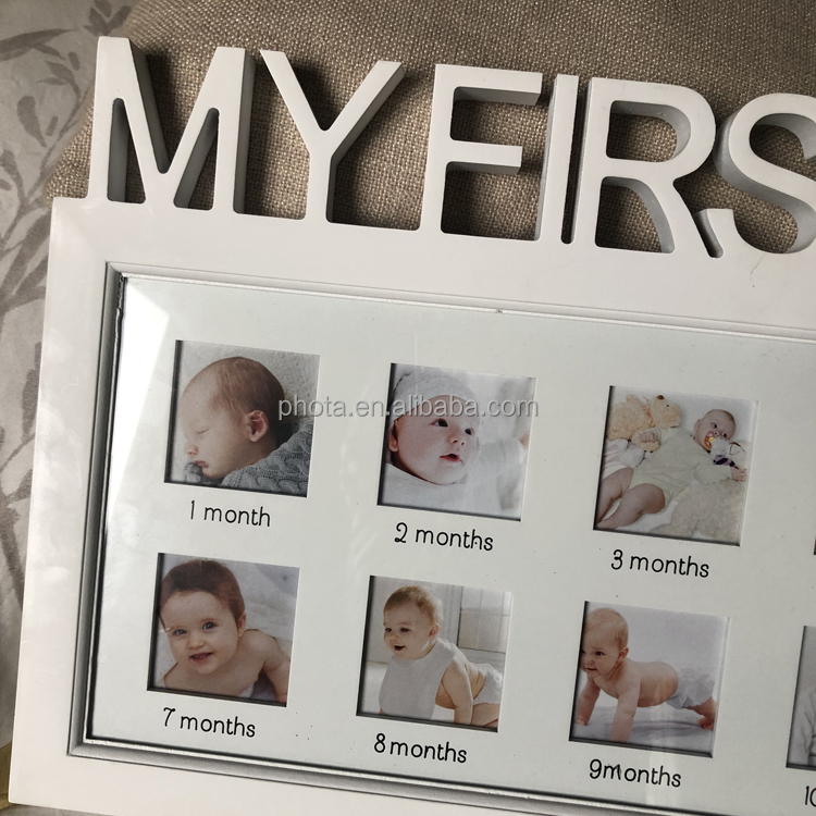 Baby Picture Frame My First Year Portable Newborn Photo Frames Stable Durable Photographs Albums Infant for Gift