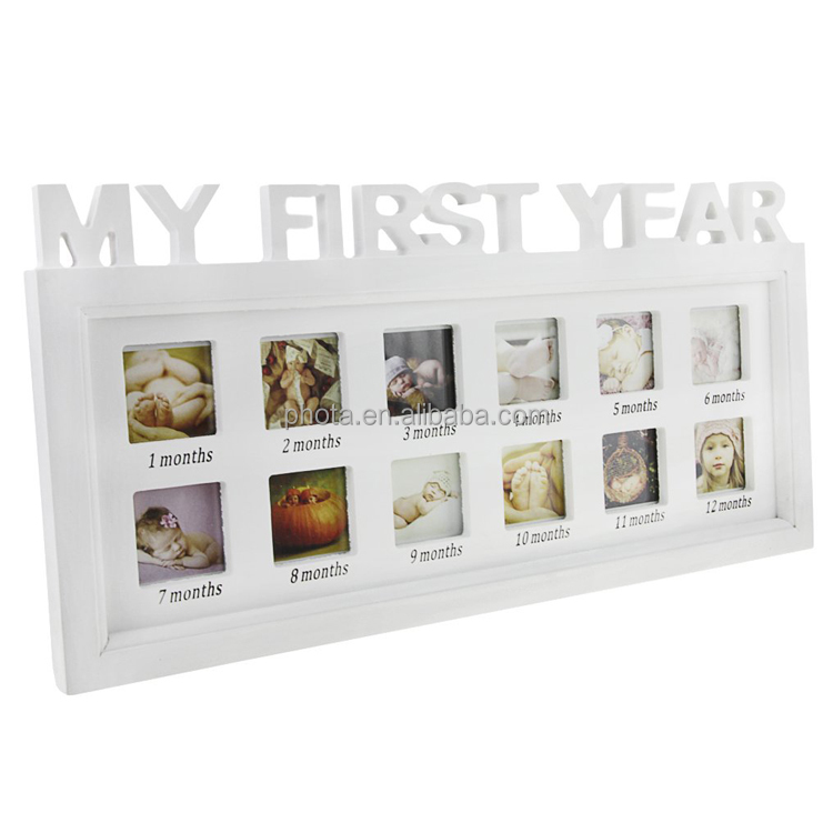 Baby Picture Frame My First Year Portable Newborn Photo Frames Stable Durable Photographs Albums Infant for Gift