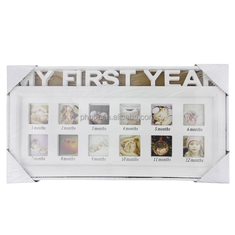 Baby Picture Frame My First Year Portable Newborn Photo Frames Stable Durable Photographs Albums Infant for Gift