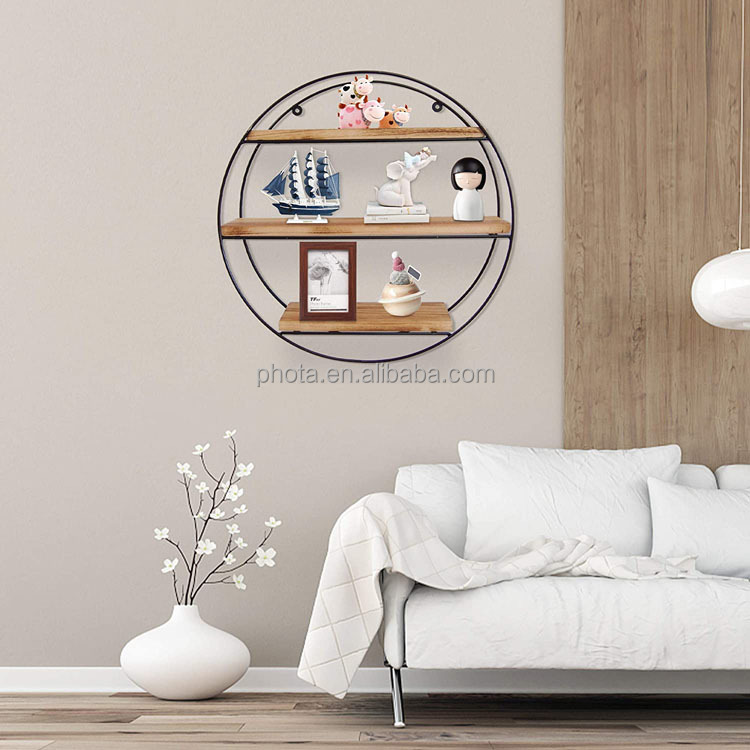 Floating Shelves Wall Mounted Hanging Shelf Rustic Farmhouse Shelves for Wall Decor