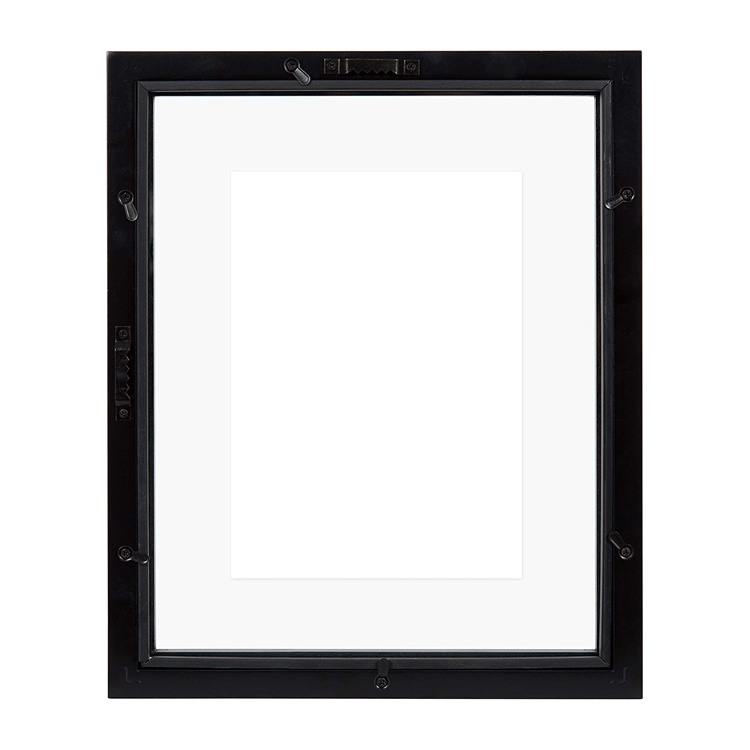 PHOTA New Design Set of 4 Black 8x10 inch Clear Glass Photo Frame