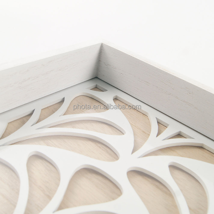 Rectangle Large Serving Trays for Jewelry Perfume Organizer on Countertop, Hollow Carved Pattern Decor Trays