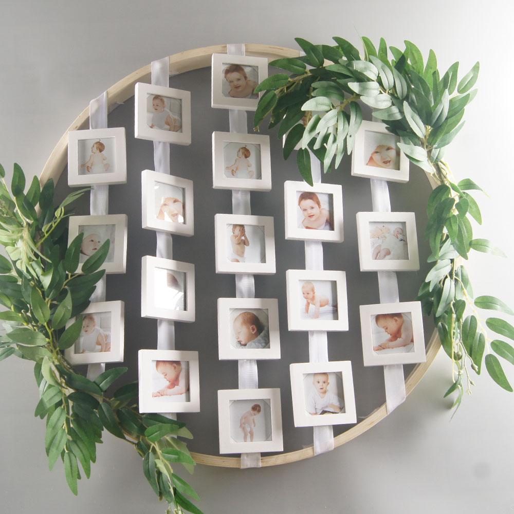 PHOTA  First Year Picture Frame  Round Wood