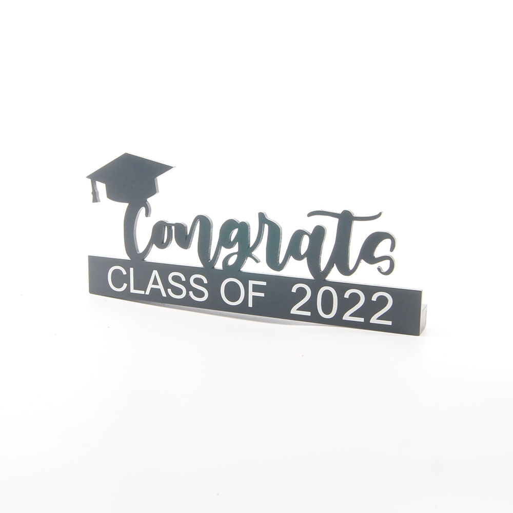 Graduation Table Decorations, Congrats Table Wood Sign