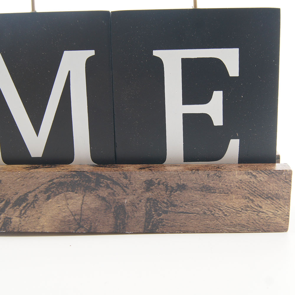 Tabletop Photo Clips Wood Block HOME