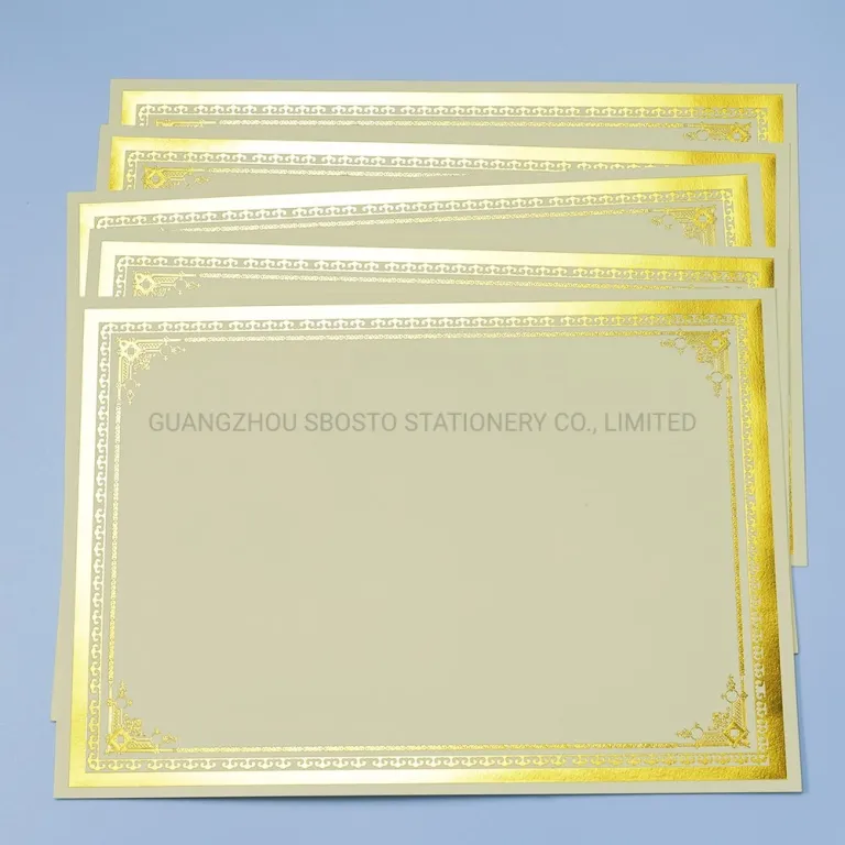 150GSM Double Rubber Paper Blank Certificate Paper, Diploma Paper, Sbosto  Paper - China Certificate Paper, Diploma Paper