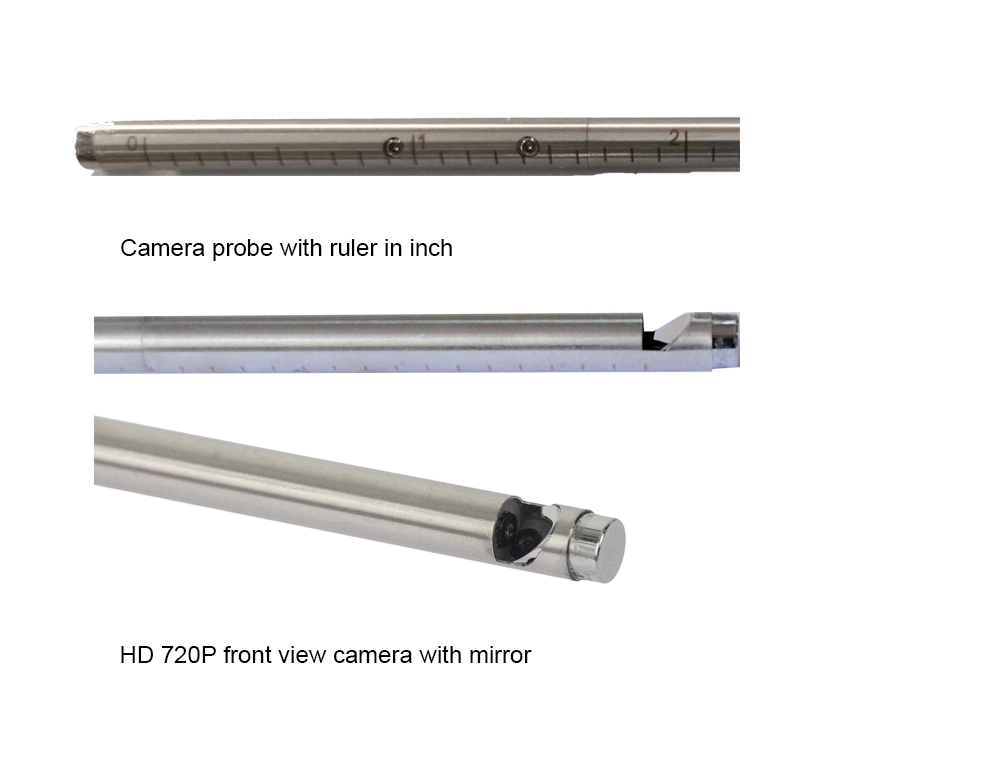 QYTeco - 720p Rigid Stainless Tube Barrel Inspection Camera with High ...