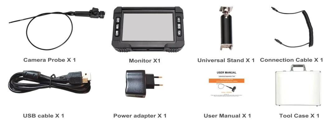 Handle Rotative Cable Multi-Angle Deflection Camera