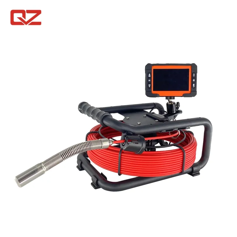 QYTeco - 20m Push Rod Cable Pipe Drain Inspection Camera Economic compact  sewer camera