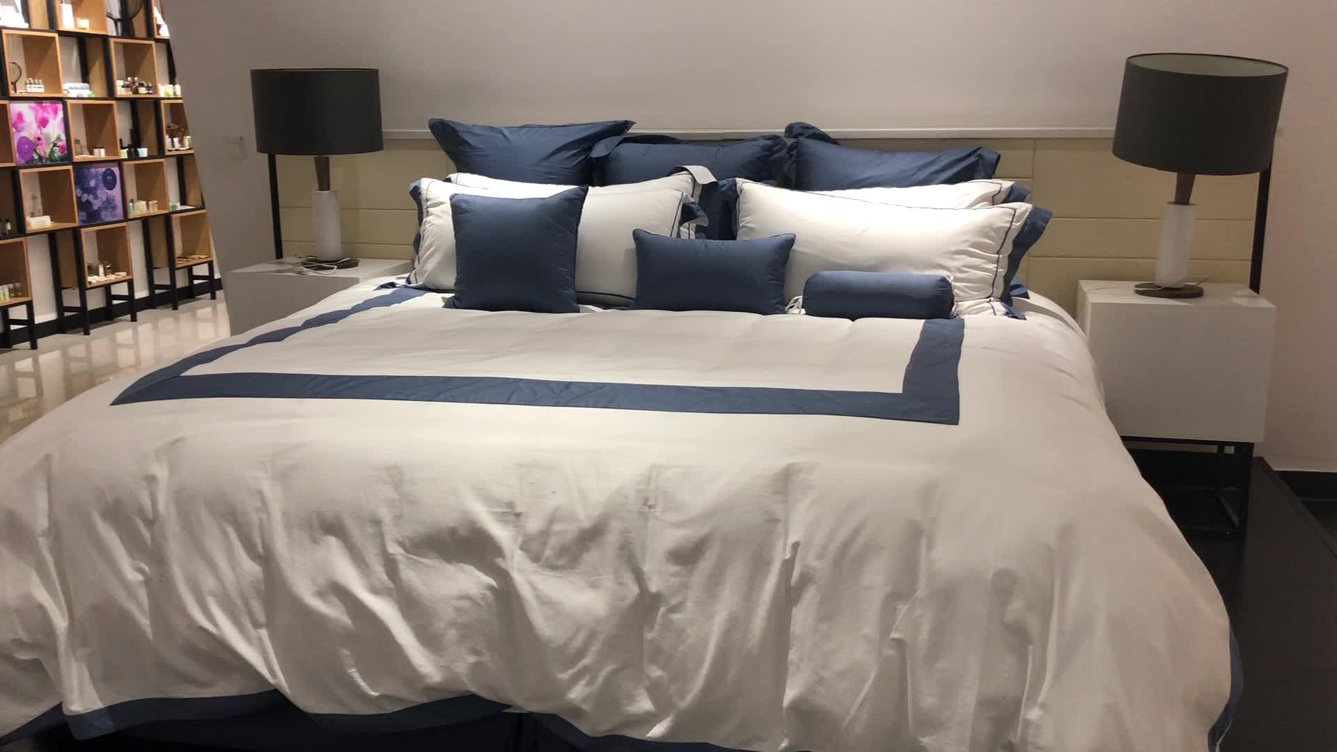 100% Egyptian Cotton 300 Thread Count Bed Sheets Set Luxury 5 Star ...