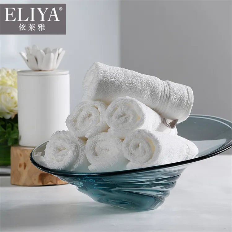 Toallas blancas de venta al por mayor para hoteles + hotel de toalla blanca  de algodón bordado romano europeo