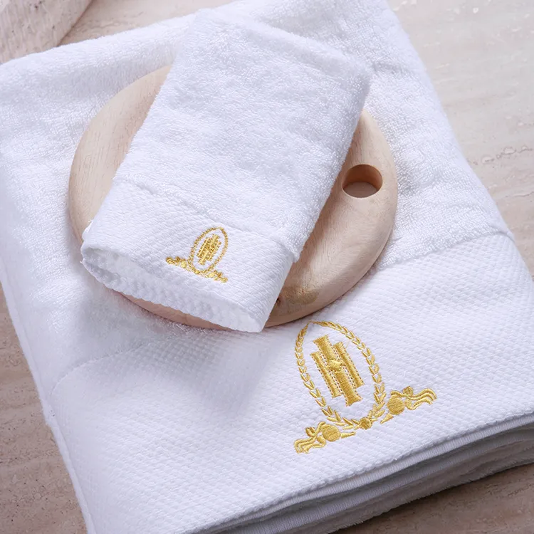 Toallas de baño blancas de lujo, grandes, de algodón egipcio circular,  altamente absorbentes, colección hotel spa, 30 x 56 pulgadas, juego de 2