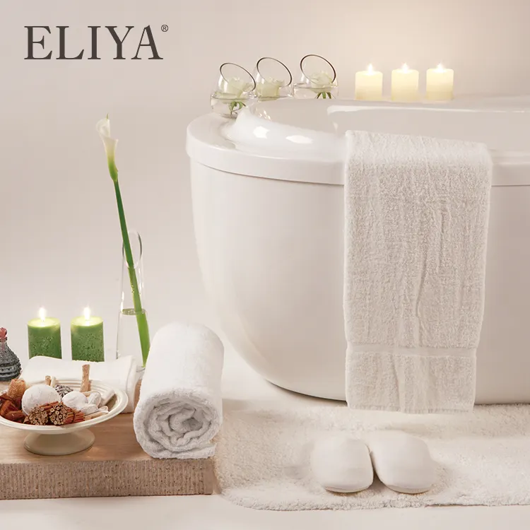 5 Star Hotel Luxury 800g Bath Towel Plain White Towel Set Bathroom Towel  Manufacture