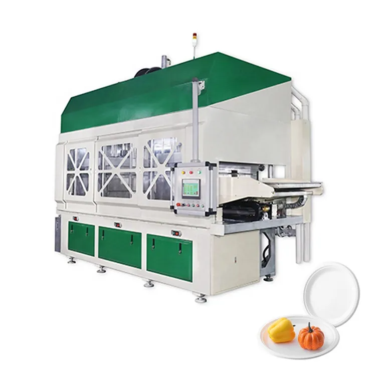 FarEast - Assiettes en papier jetables biodégradables entièrement  automatiques Moulage de pâte à papier Fabricants de machines Ligne de  production entièrement automatique