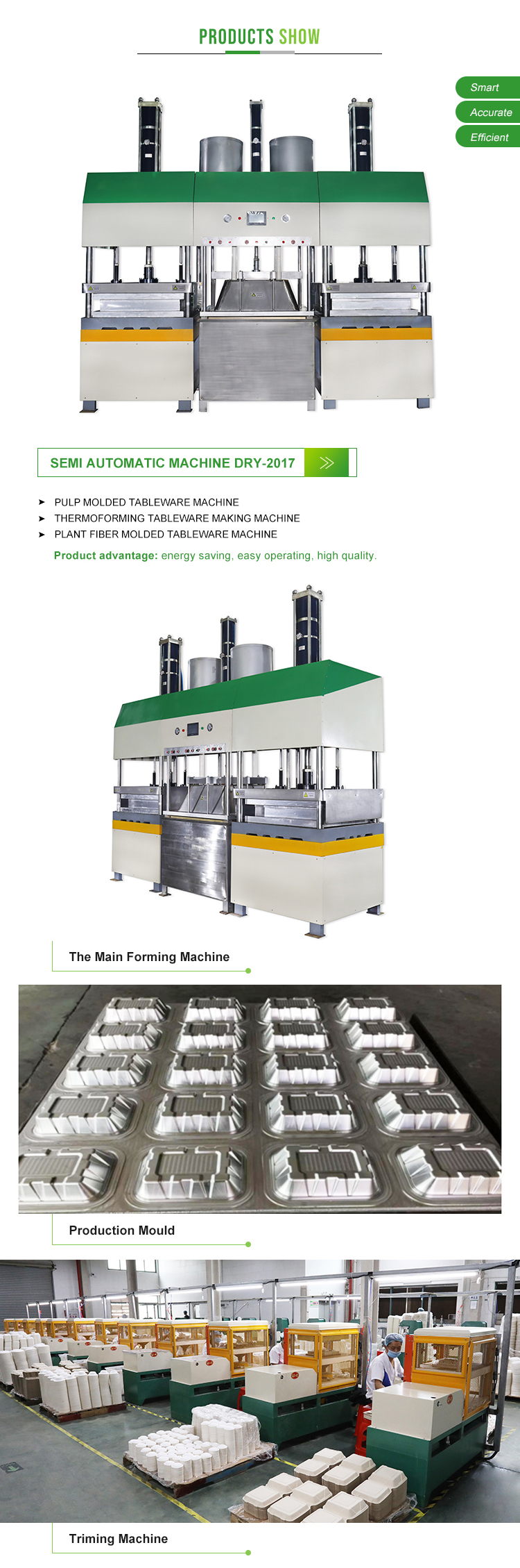 Semi Automatic Disposable Biodegradable Sugarcane Bagasse Pulp Moulded Paper Plate Making Machine