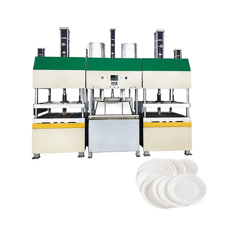 Machine de moulage de pâte à papie, chaîne de production de vaisselle,  couvercles en fibre moulée