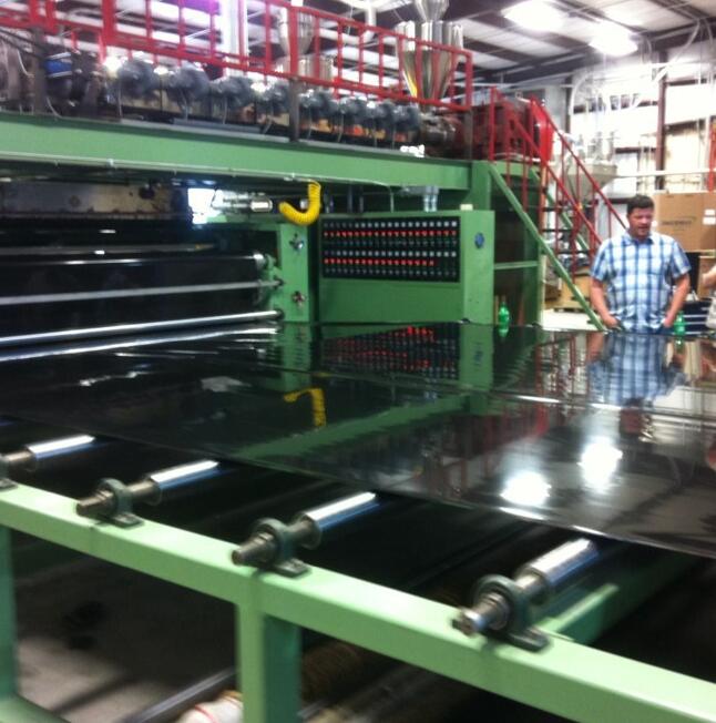 Scrim Process Machine Dali - PE Reinforced Geomembrane film production line Scrim Reinforced ...