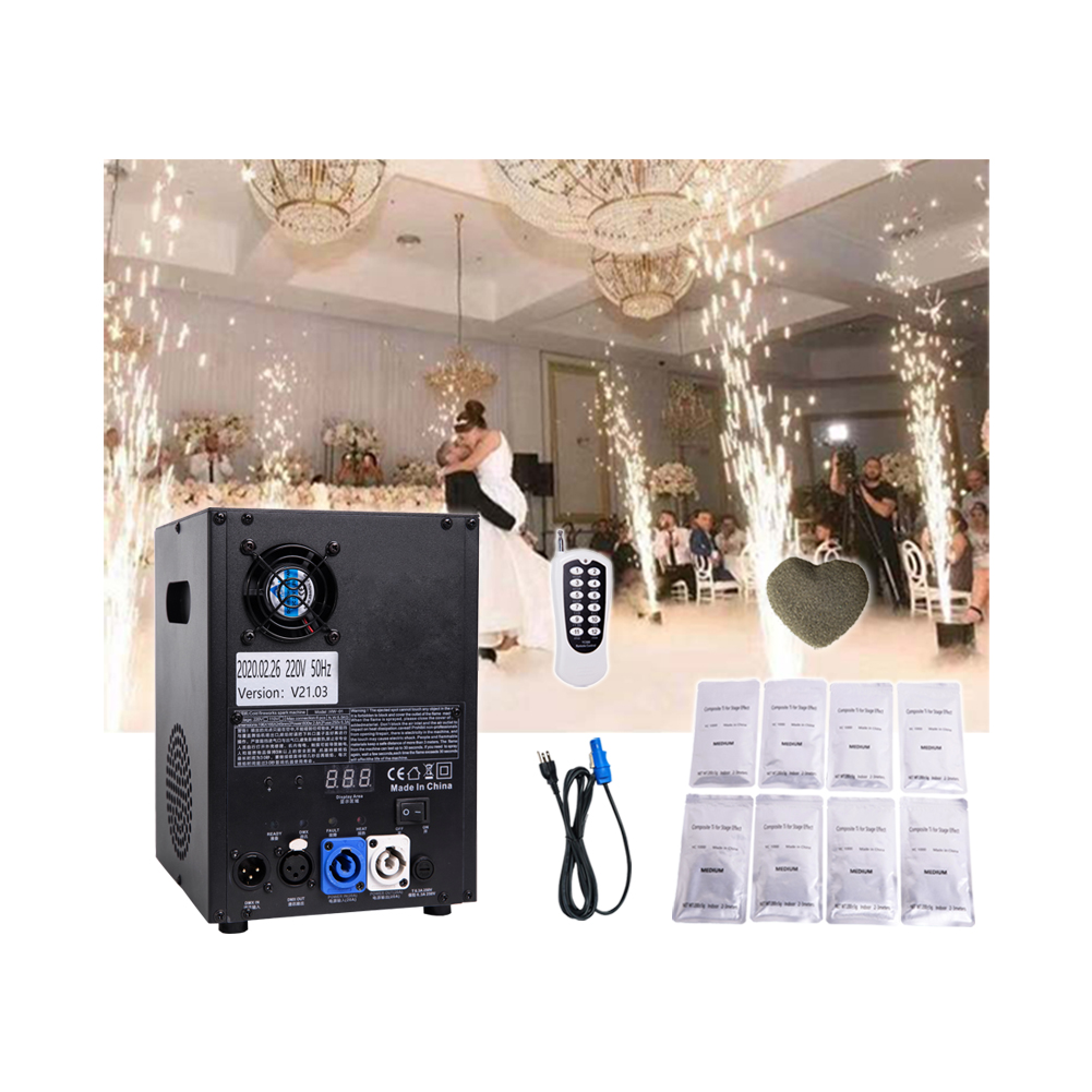 Stage Cold Fireworks Cold Spark Fountain remote control stage fireworks spray 5m machine for wedding decoration party