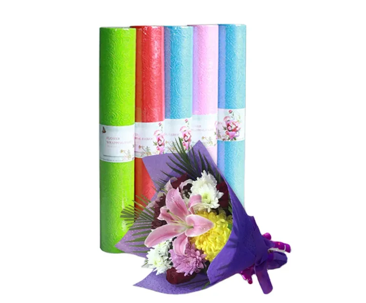 What is Korea Non Woven Fresh Flower Bouquet Wrapping Paper Nonwoven Fabric  Paper for Wrapping Flower