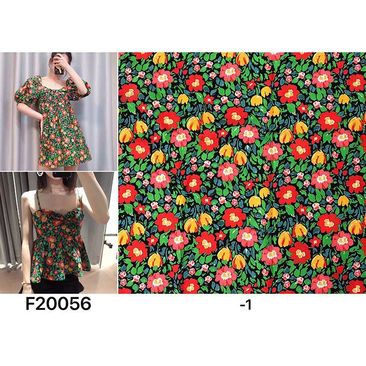 Floral Cotton Jersey Fabric Floral Cotton Jersey Fabric