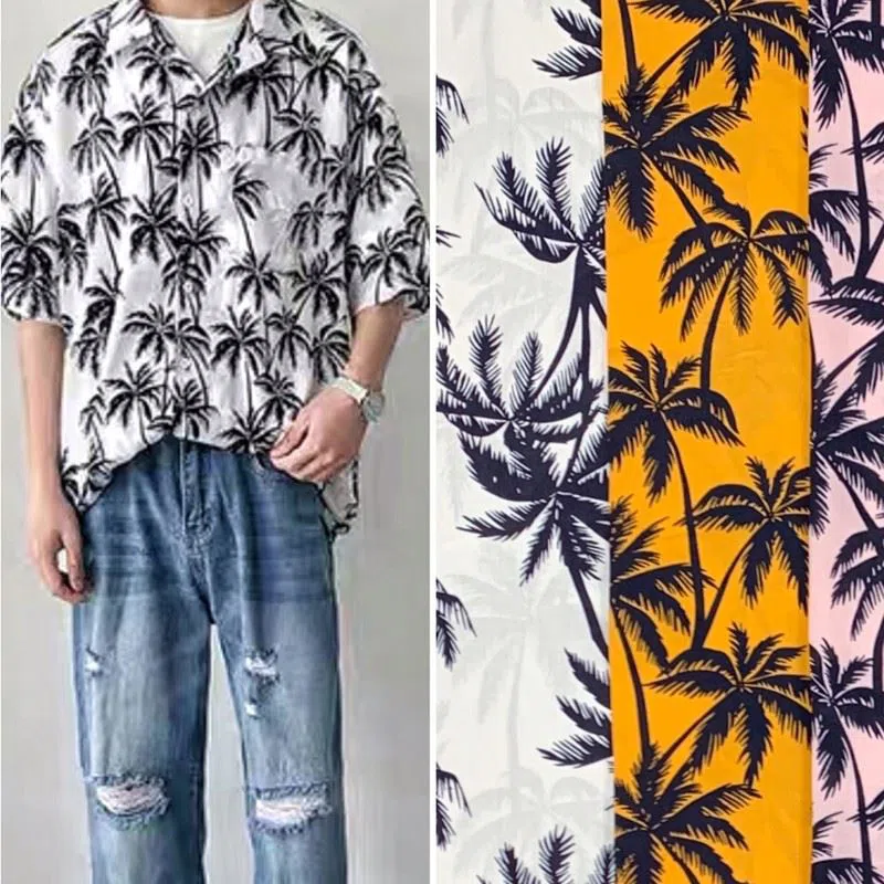 rayon printed shirt fabric