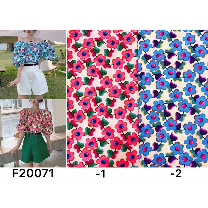 Floral Cotton Poplin Fabric Floral Cotton Poplin Fabric