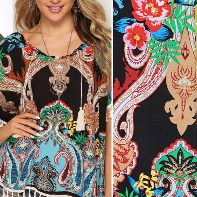 printed viscose fabric
