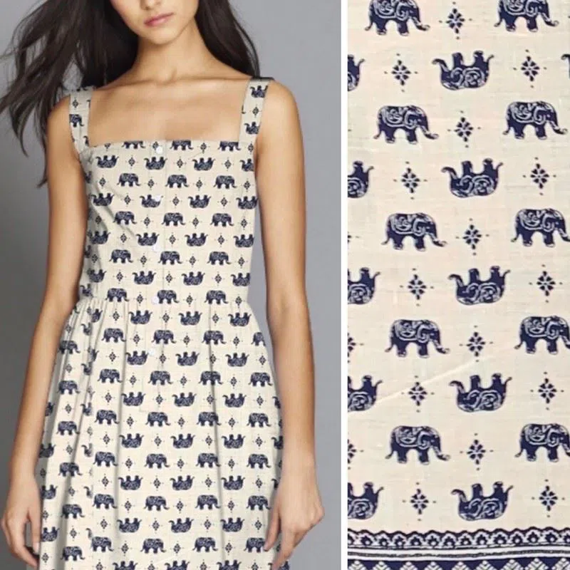printed viscose material