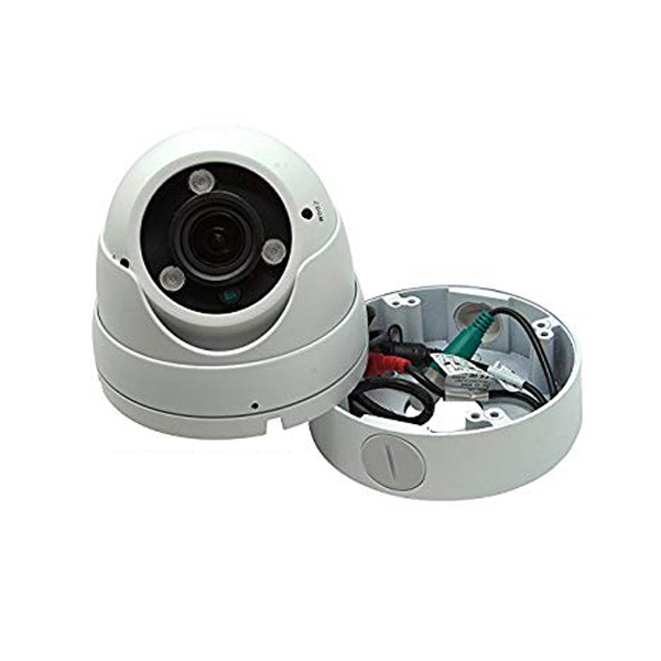 Camera cable management junction box for camera base