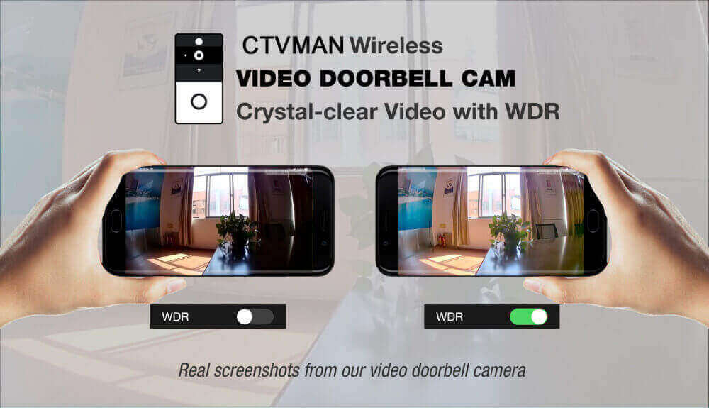 Onvif Ring Wifi Doorbell Camera Wifi Wireless 720p Security Battery Camera