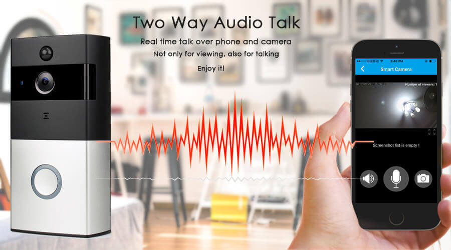 Wireless IP Doorbell Camera PIR Video Door Phone Battery Doorphone Intercom Security Wifi Doorbells with Ring Chime-8 Wireless IP Doorbell Camera PIR Video Door Phone Battery Doorphone Intercom Security Wifi Doorbells with Ring Chime-8