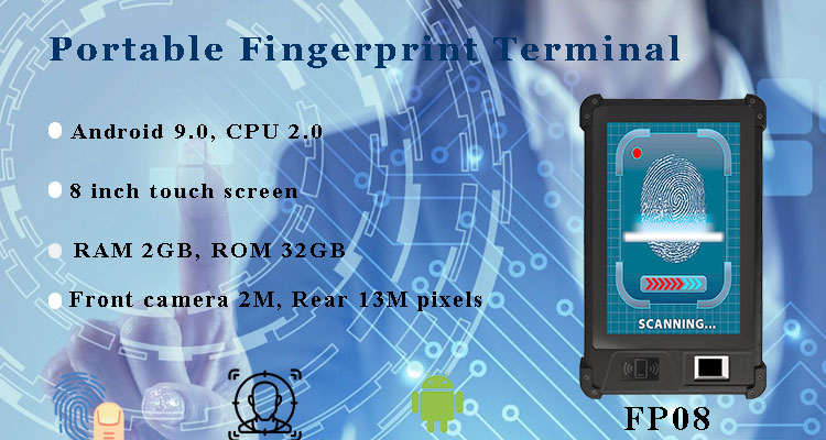HFSecurity Rugged Mobile Computer Support Android Fingerprint Scanner