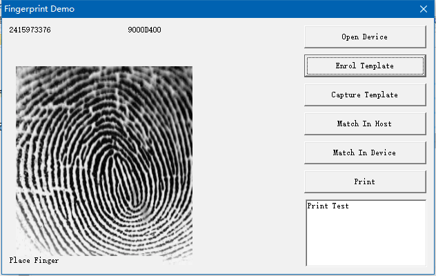 Hfsecurity Optical Sensor USB Fingerprint Finger Print Scanner (HF4000) Time & Attendance 500 DPI / 256 Gray,1280 X 960 CE FCC