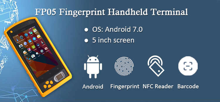 HFSecurity HF-FP05 3G/4G Android Portable Biometric Fingerprint Time Attendance Free SDK