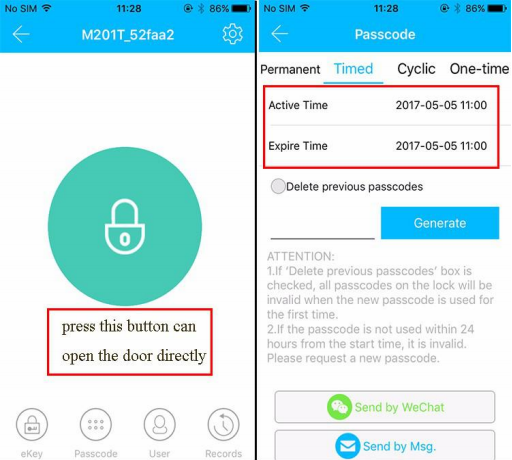 HF-LB01 HFSecurity Free SDK Mobile App Fingerprint Smart Lock Fingerprint Password Lock Fingerprint Door Handle Lock