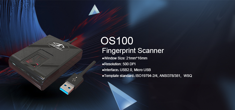 HFSecurity HF-OS100 Optical FBI PIV USB Healthcare Biometric Fingerprint Scanner